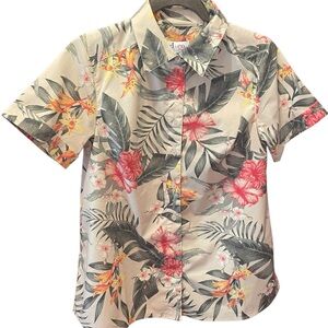 Denim & Company woman's floral‎ short sleeve top
